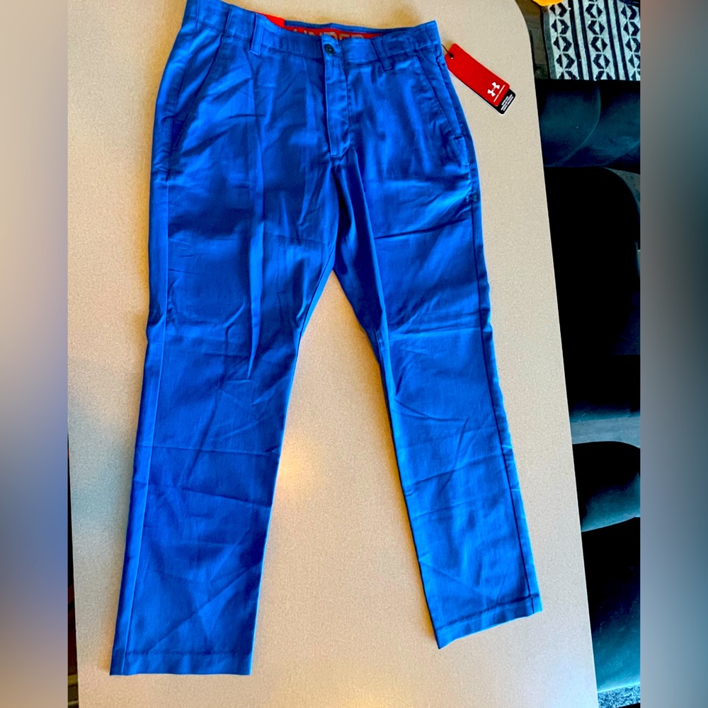 Under armour blue sports pants.